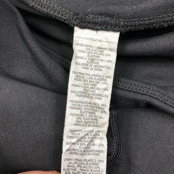 LORNA JANE Black Mesh Cutout Cropped Leggings XS Workout Gym Yoga - Picture 3 of 5